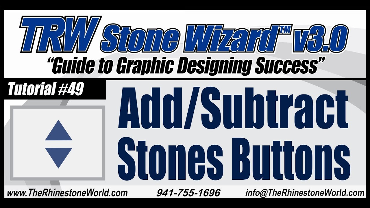 TRW Stone Wizard 3.0 Tutorial Video 49 Add Subtract Stone Buttons 2
