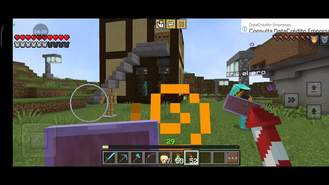 Jugando Minecraft 🤣 no sabe volar