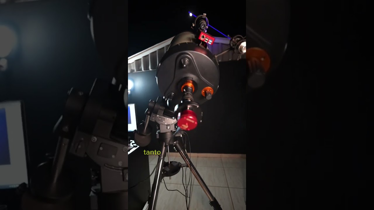 Lua e Netuno atrav&eacute;s do telesc&oacute;pio