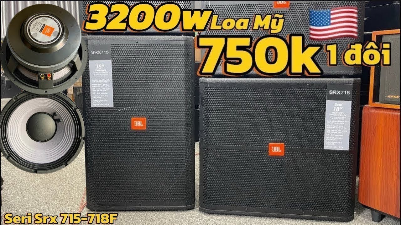 Đầu xuân 🌸 Chơi nhạc mạnh đánh loa Mỹ 40 🇺🇸 thì Căng đét JbL 715- Sub hơi 718 seri2 giá rất mềm