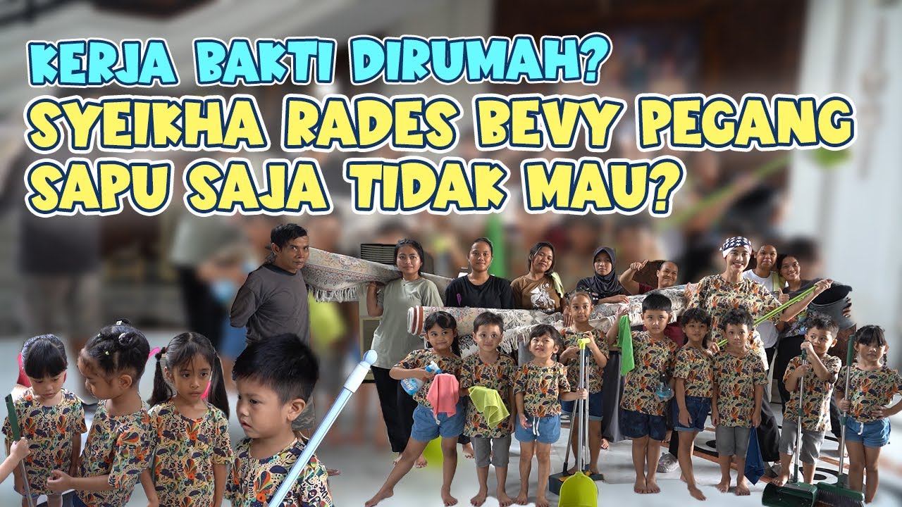 SEMUA HAPPY BANTU BUNDA BERSIH2 RUMAH !!