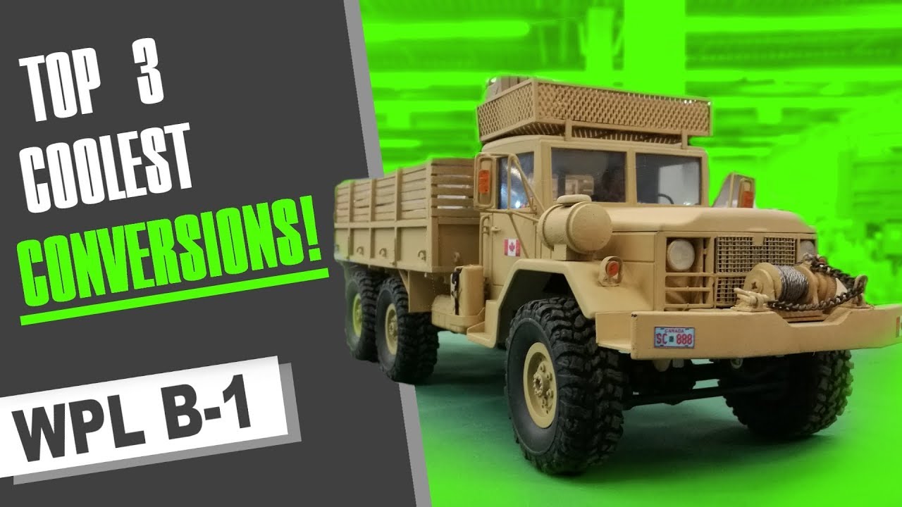TOP 3 coolest WPL B-1 Truck CONVERSIONS!   |  6x6, Dodge Ram, etc.