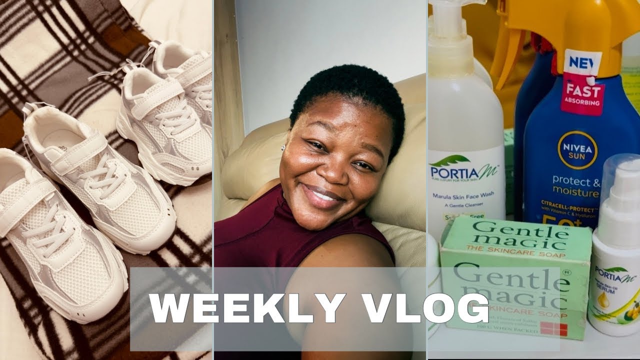 WEEKLY VLOG: A bit of Skin care | Sneaker shopping for the kids at Mr Price |South African YouTuber 