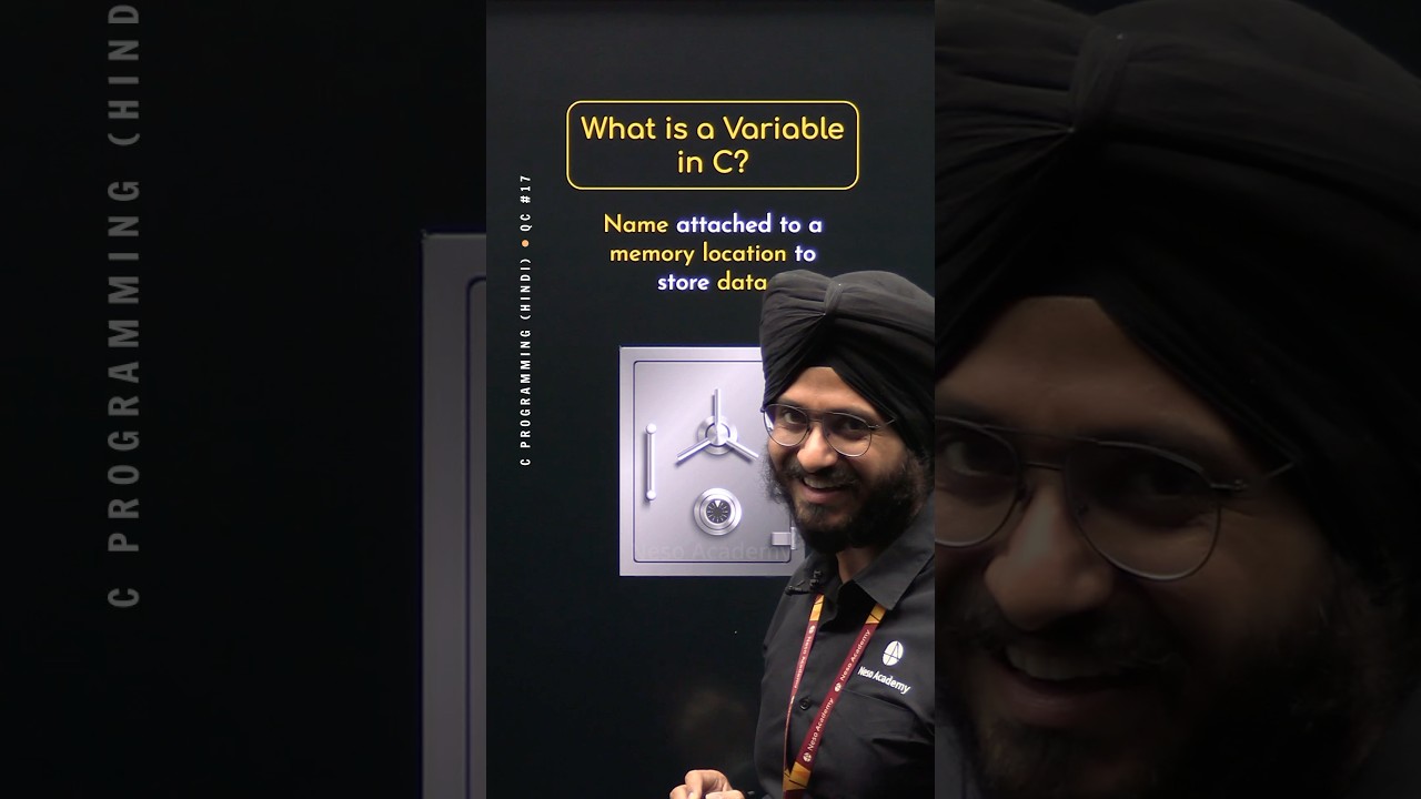 What is a Variable in C? #CProgramming #NesoAcademy #QuickConcepts