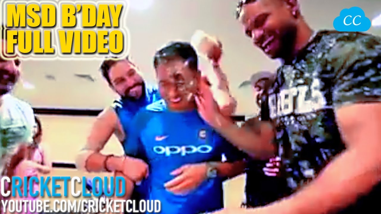 MS Dhoni CAKE FIGHT with Team - NEW FULL VIDEO - No Celebration is better than this one - MUST WATCH