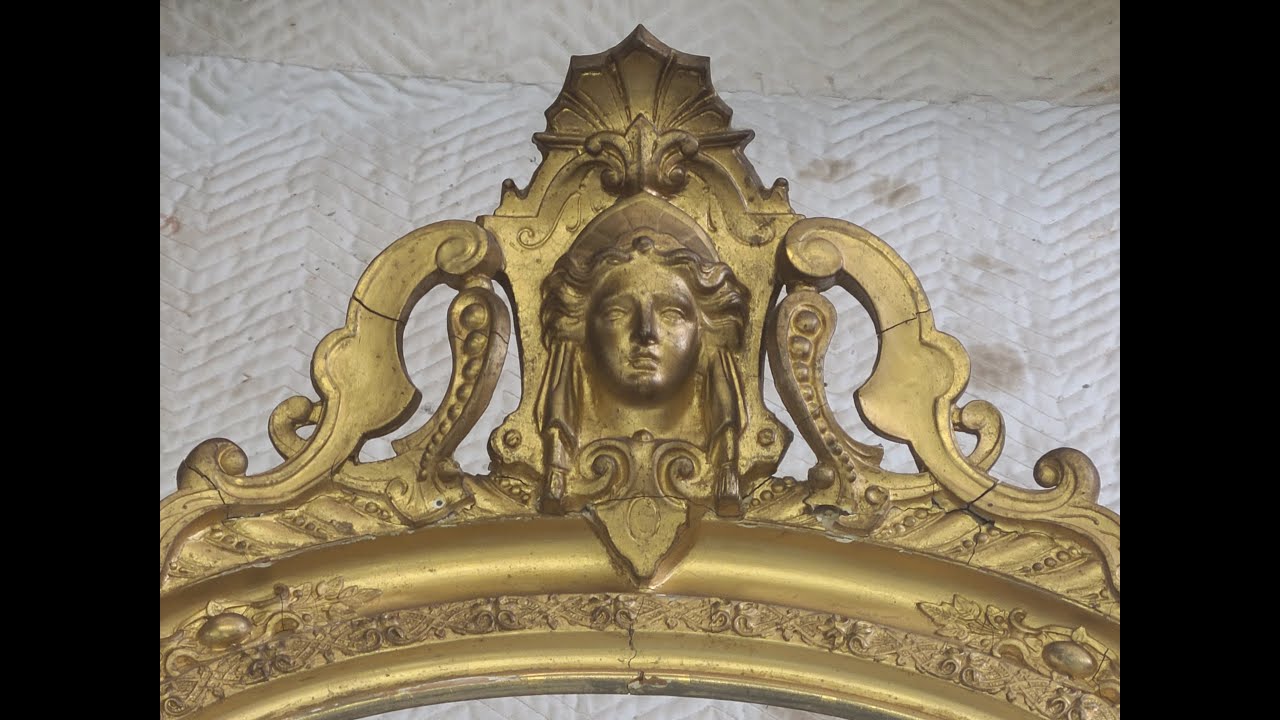 Gilded Gold And Plaster Mirror Restoration by My Repair Kit LLC