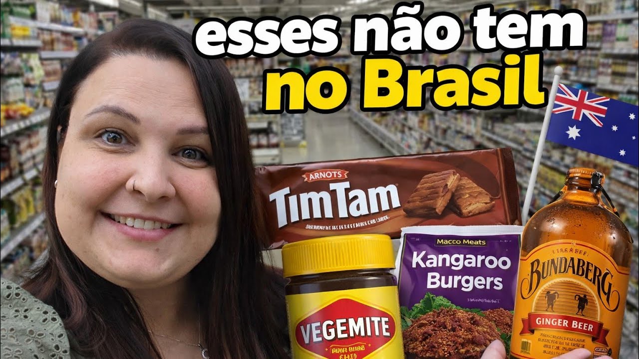 Esse produtos só tem no mercado da Austrália 🛒 | Compras de supermercado