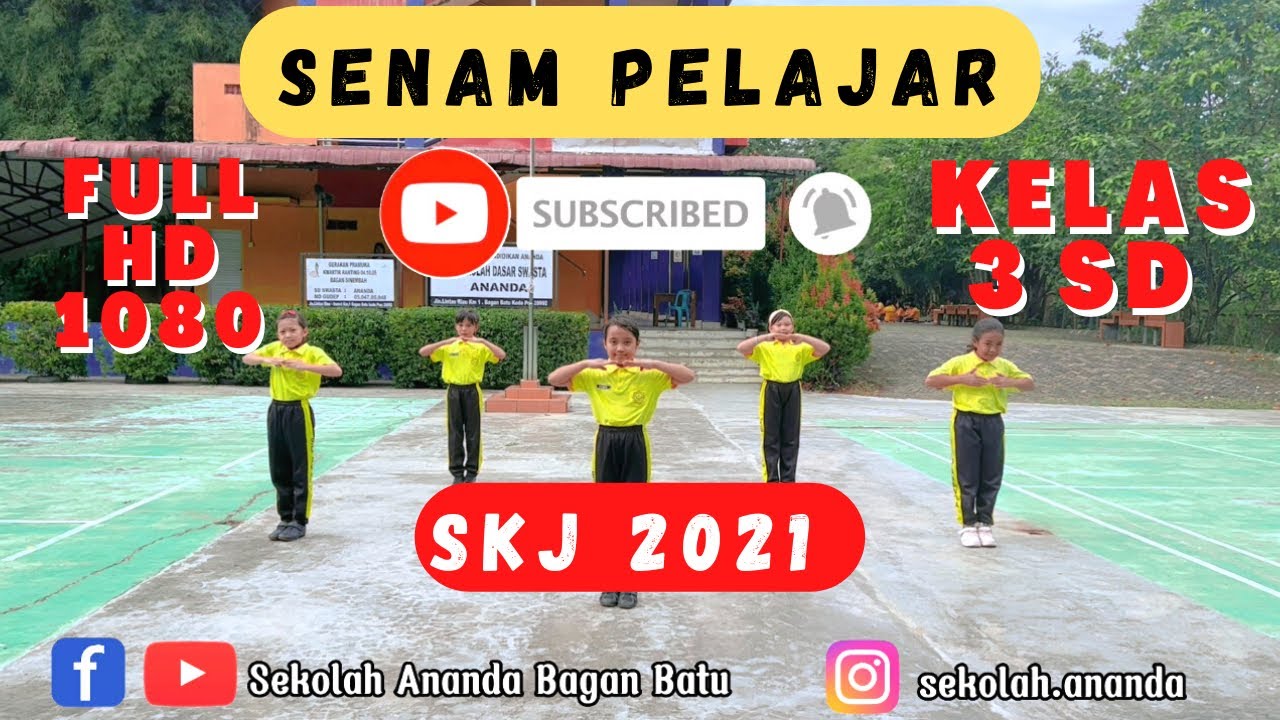 SKJ Pelajar 2021 | SKJ 2021 Senam Kebugaran Jasmani SKJ 2021 | SD Ananda #senamkesegaranjasmani