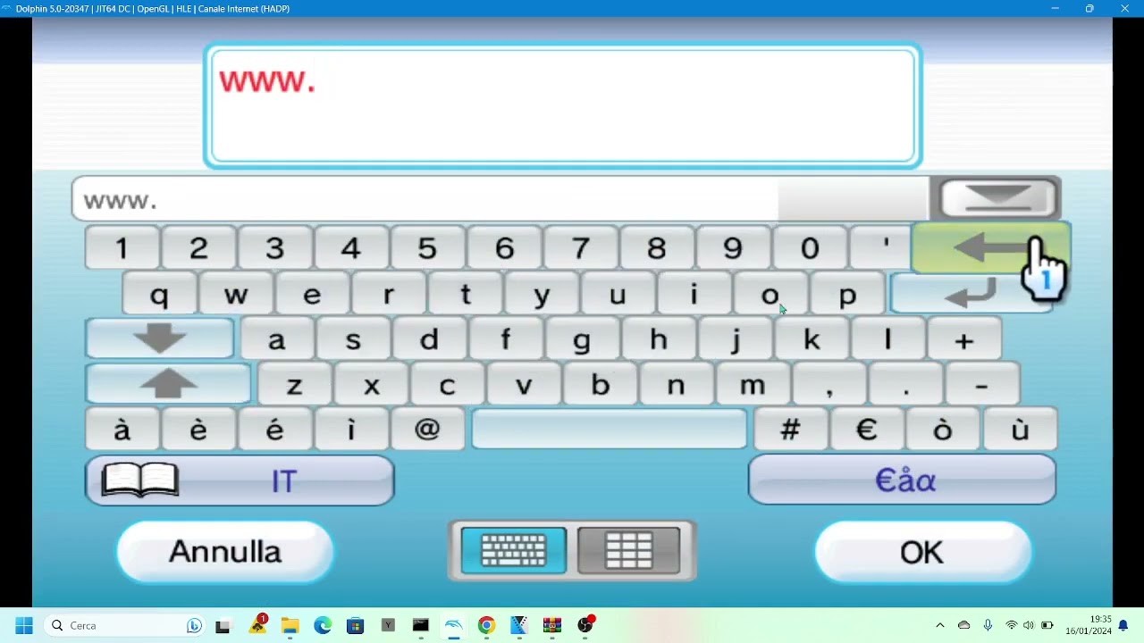 WORKING ON TMAFE WEBSITE IN NINTENDO WII DOLPHIN EMULATOR BY INTERNET CHANNEL