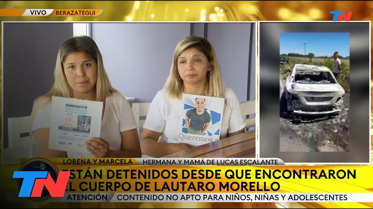 Crimen de Lautaro Morello y desaparición de Lucas Escalante: dictaron la prisión preventiva