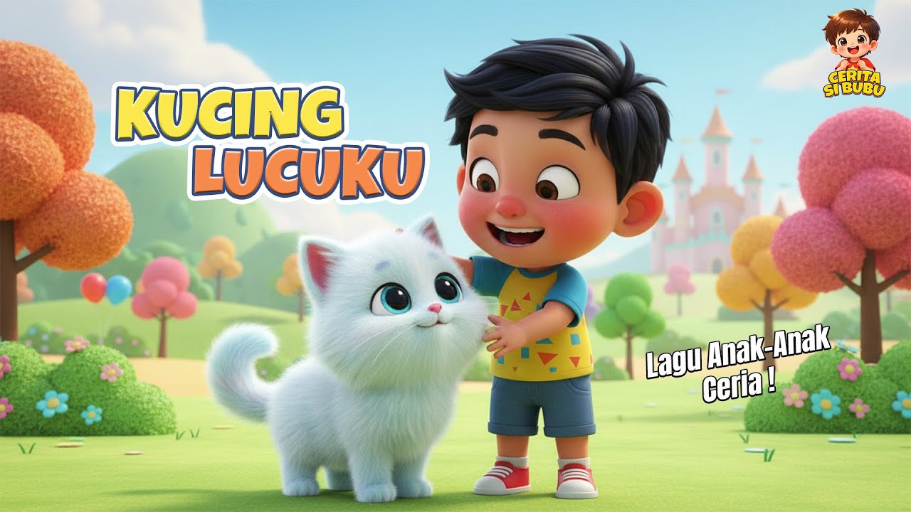 Kucing Lucuku🐱 | Lagu Anak Ceria Tentang Peliharaan #LaguAnak #YouTubeKids #KucingLucu #CeritaSiBubu