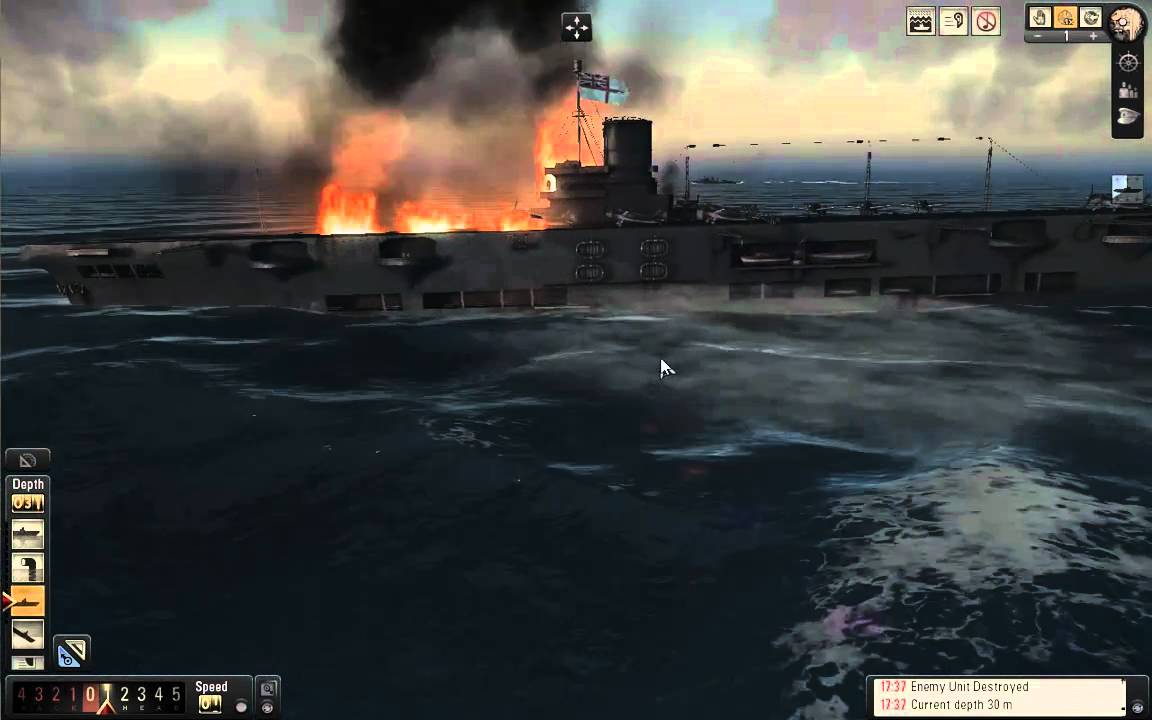 Silent Hunter 5 - Sinking One Aircraft Carrier (Auto TDC)
