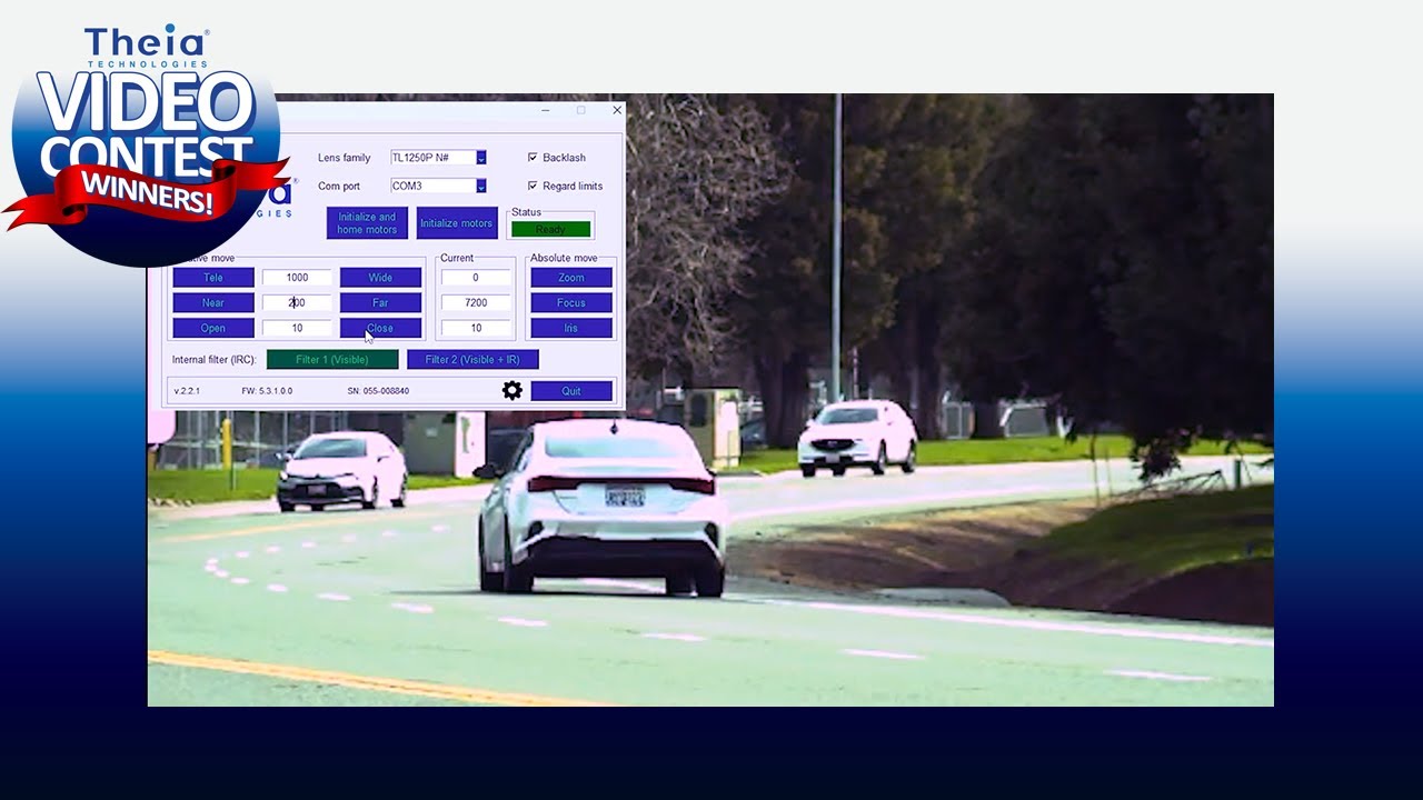 Theia Video Contest Winner: Olivia Estrada, Intelligent Traffic Systems - LPR, Theia's TL1250P-IQ