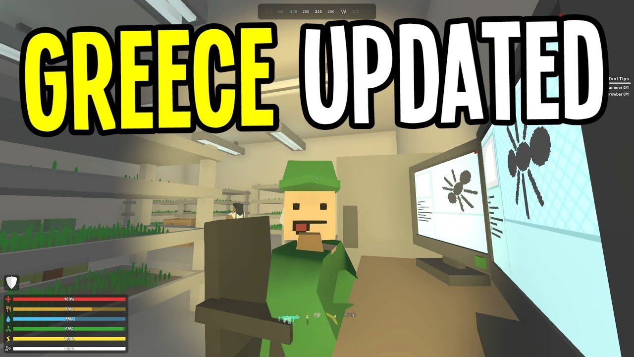 Unturned - GREECE MAP UPDATED! NEW QUESTS! - Greece Map Modded Survival - Ep. 22