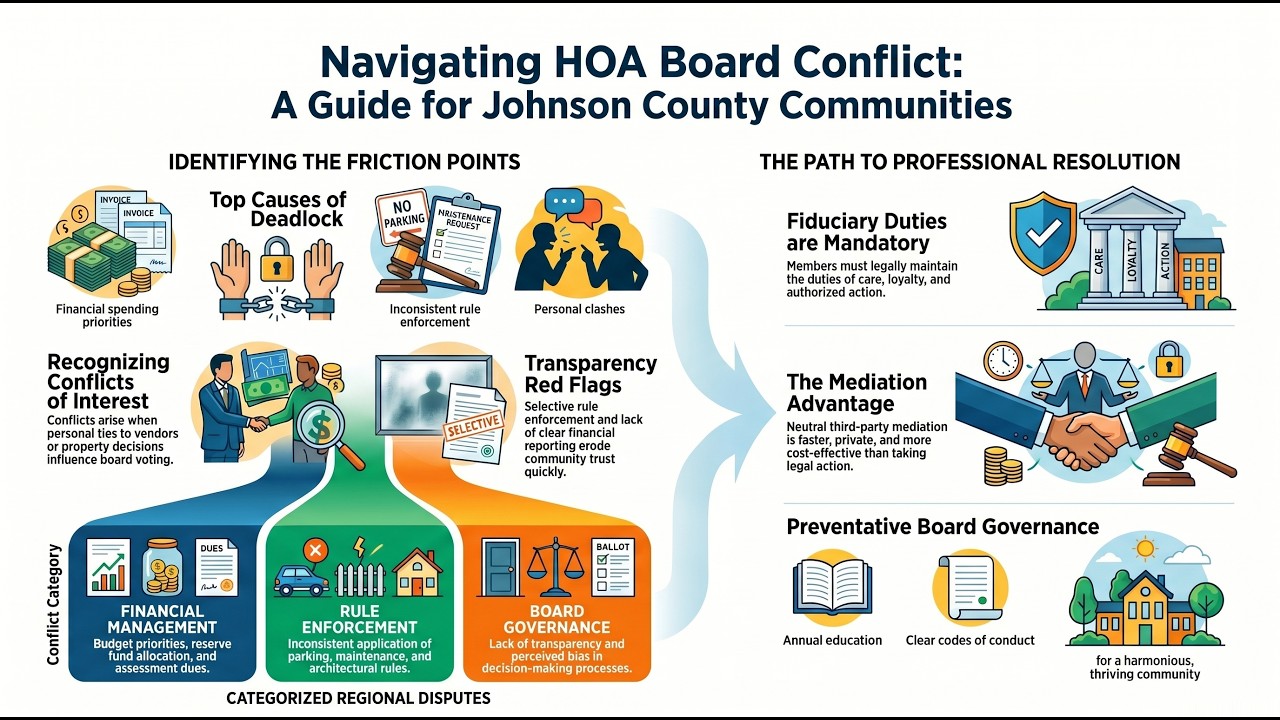 Navigating HOA Board Conflict in Johnson County, KS | Expert Mediation & Dispute Resolution