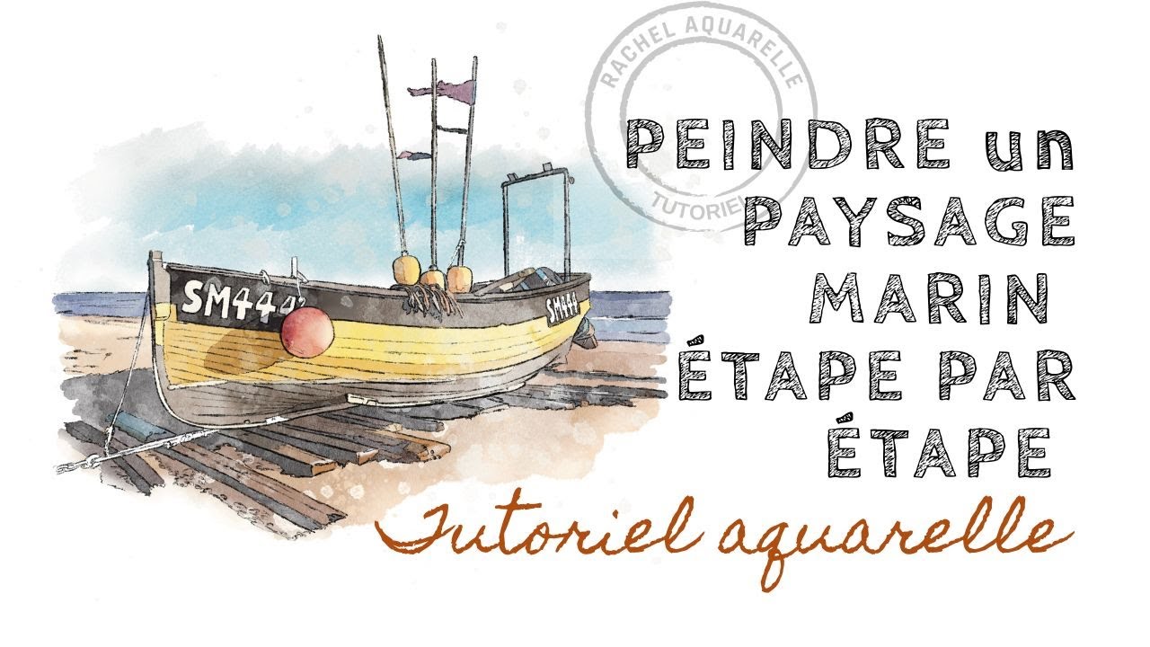 Apprenez à peindre un paysage marin à l’aquarelle – étape par étape !