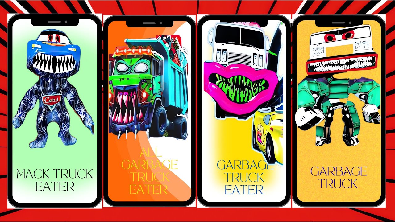 Mack Truck Eater vs All Garbage Truck eater vs Garbage Truck eater vs Garbage Truck edm rush