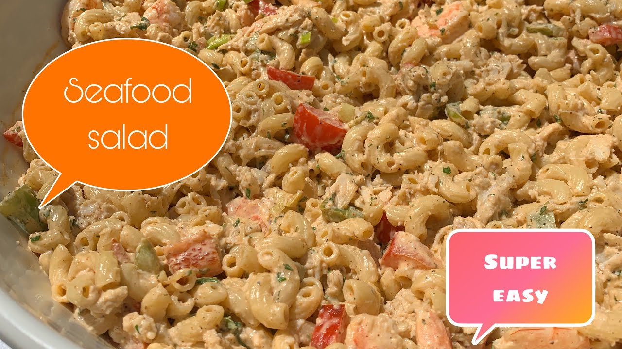 How To Make Crab and shrimp seafood  Pasta Salad