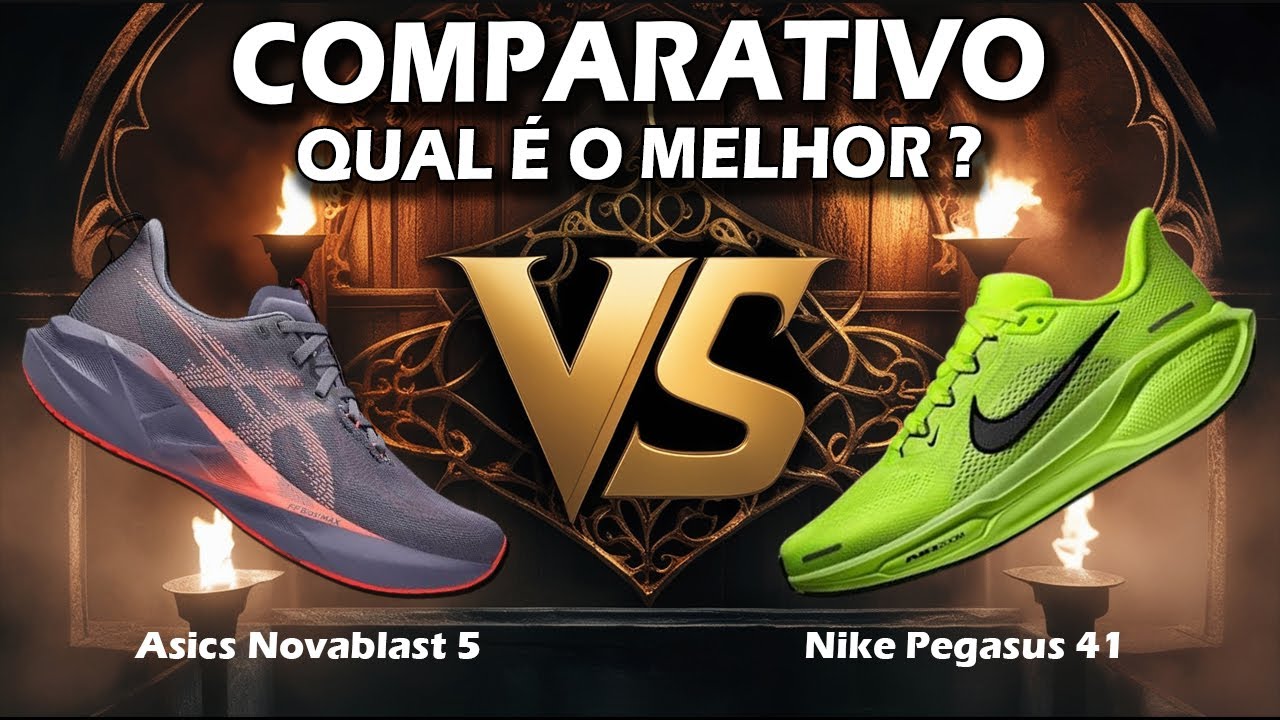 ASICS NOVABLAST 5 x NIKE PEGASUS 41 - Qual é melhor?