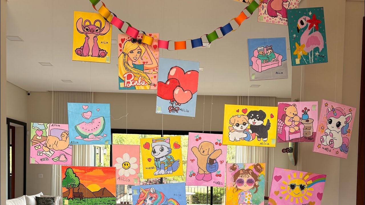 PRIMEIRA EXPOSIÇÃO DE QUADRO DAS MENINAS | ELAS VENDERAM TUDO |