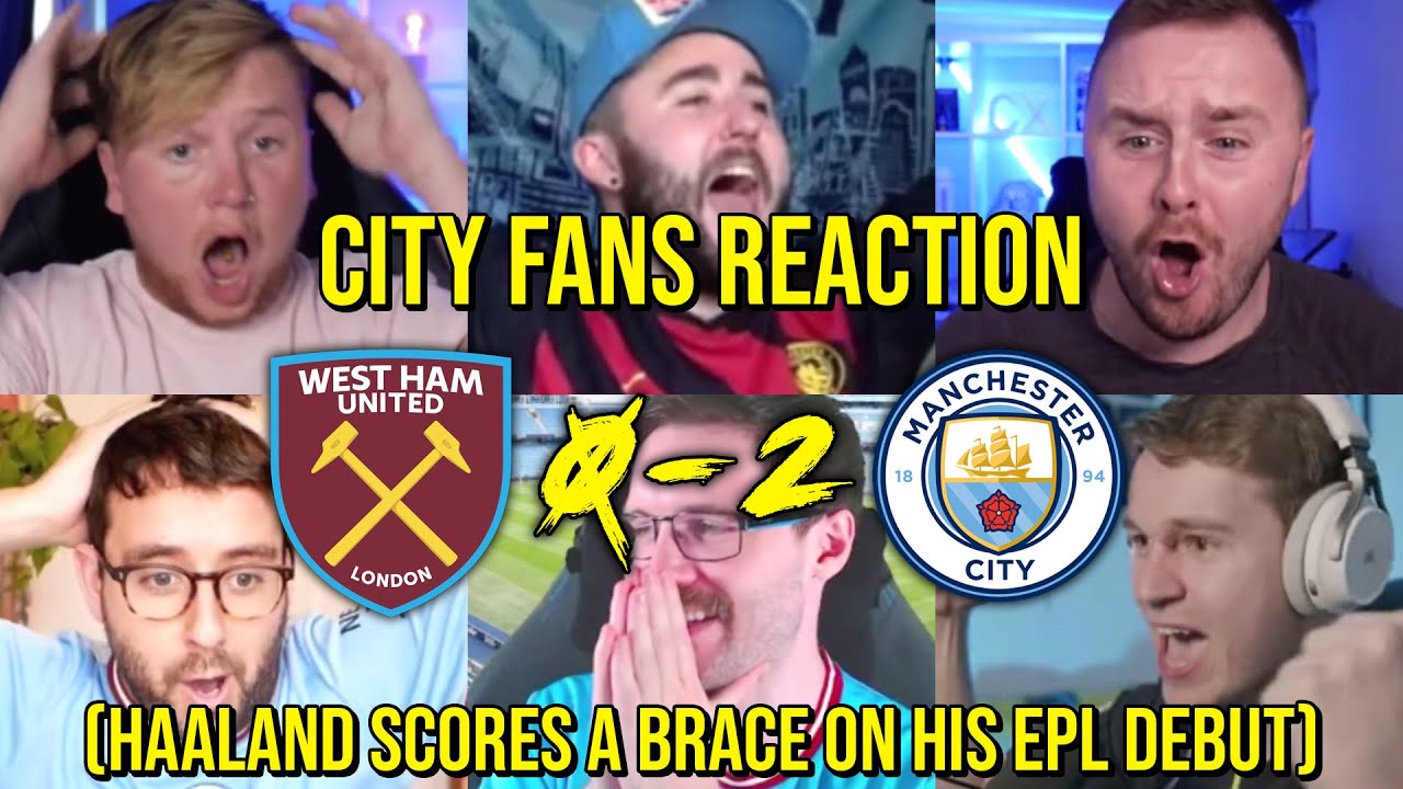 CITY FANS REACTION TO WEST HAM 0 - 2 MANCHESTER CITY (HAALAND SCORES A BRACE) | FANS CHANNEL