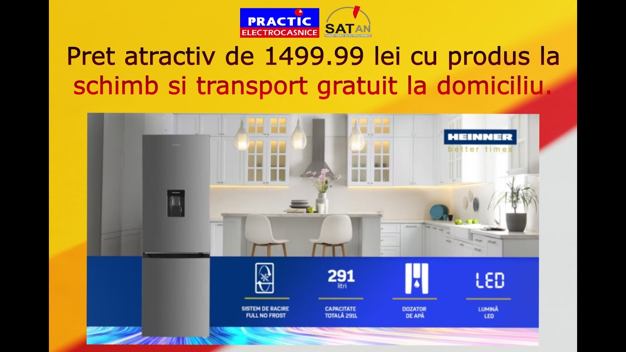 Solutia ideala pentru pastrarea alimentelor proaspete cu Heinner HCNF - HM291XWDF+