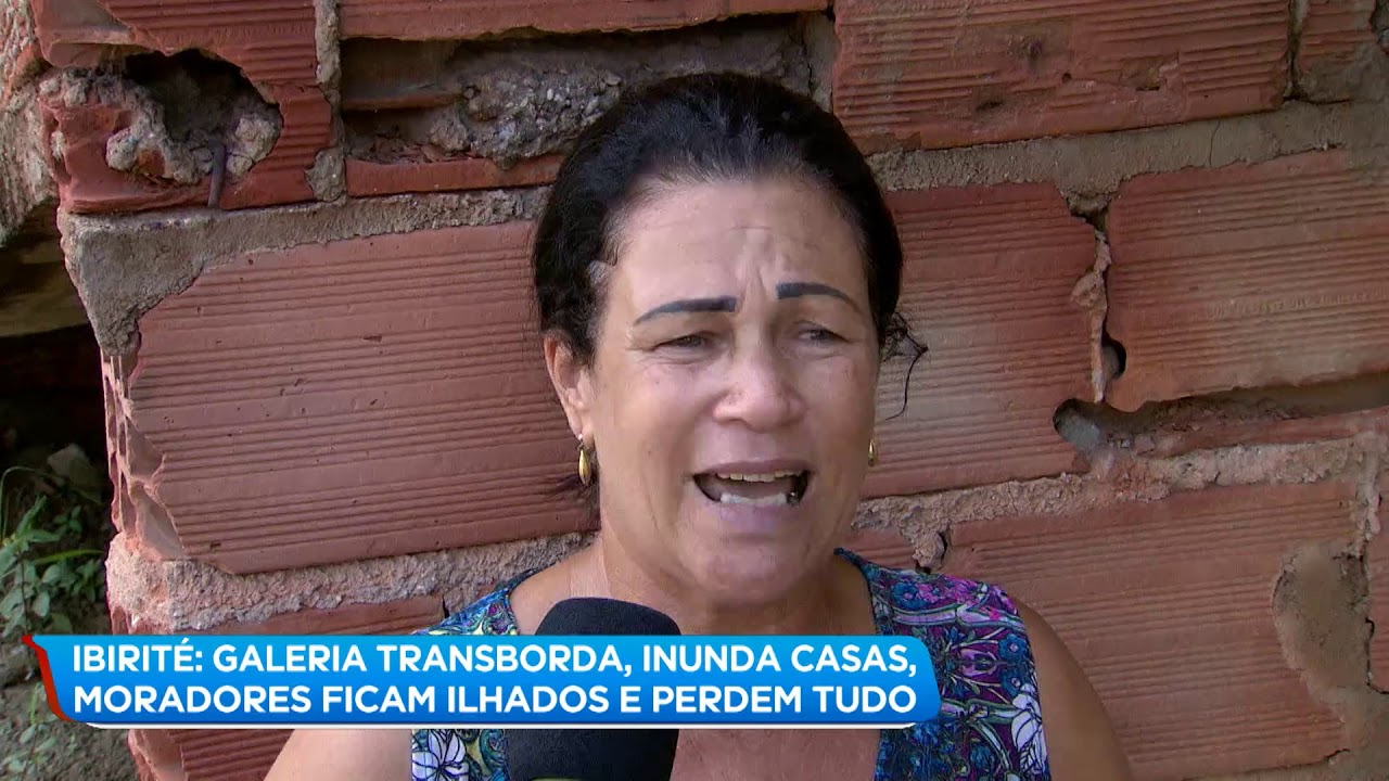 Chuva provoca prejuízos e deixa moradores ilhados em Ibirité (MG)