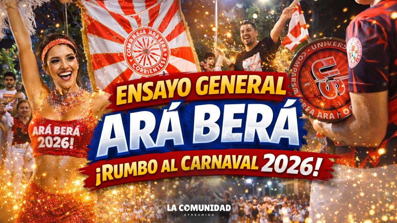 ⚡ ENSAYO GENERAL DE ARÁ BERÁ | La Comunidad anticipa los Carnavales Correntinos 2026