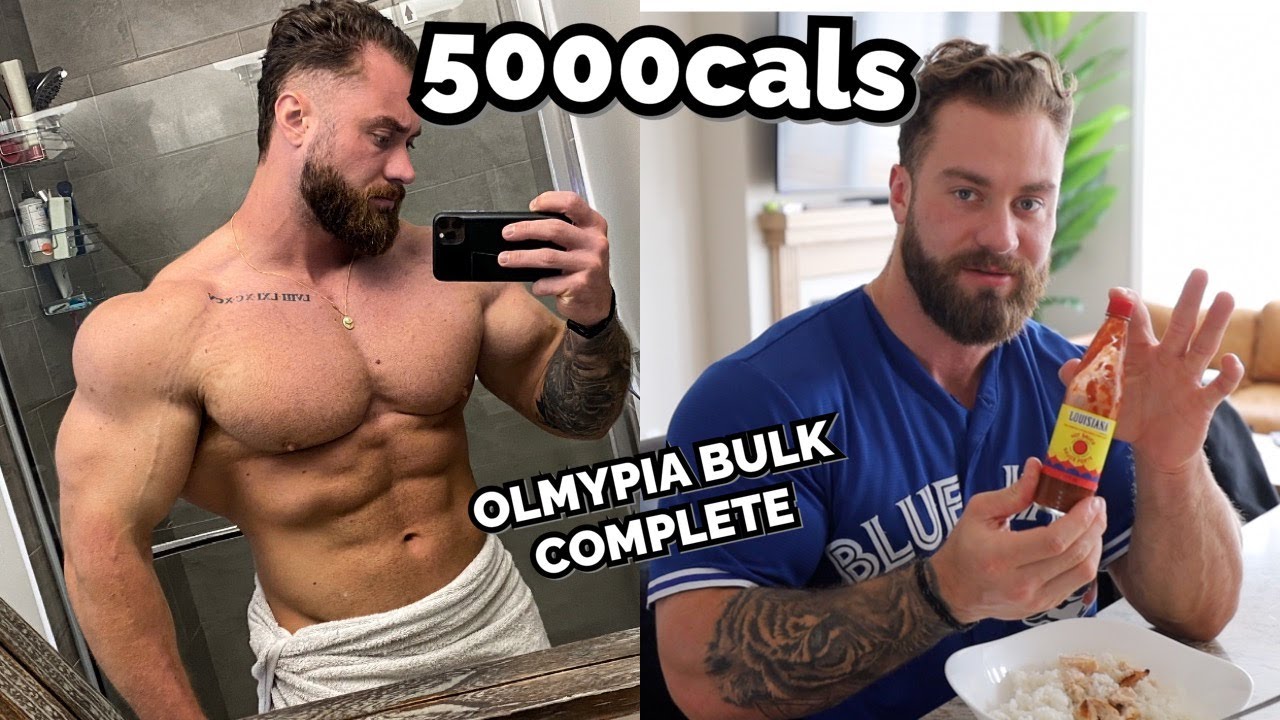 EVERYTHING I EAT IN A DAY - END OF THE BULK 5000 CALORIES