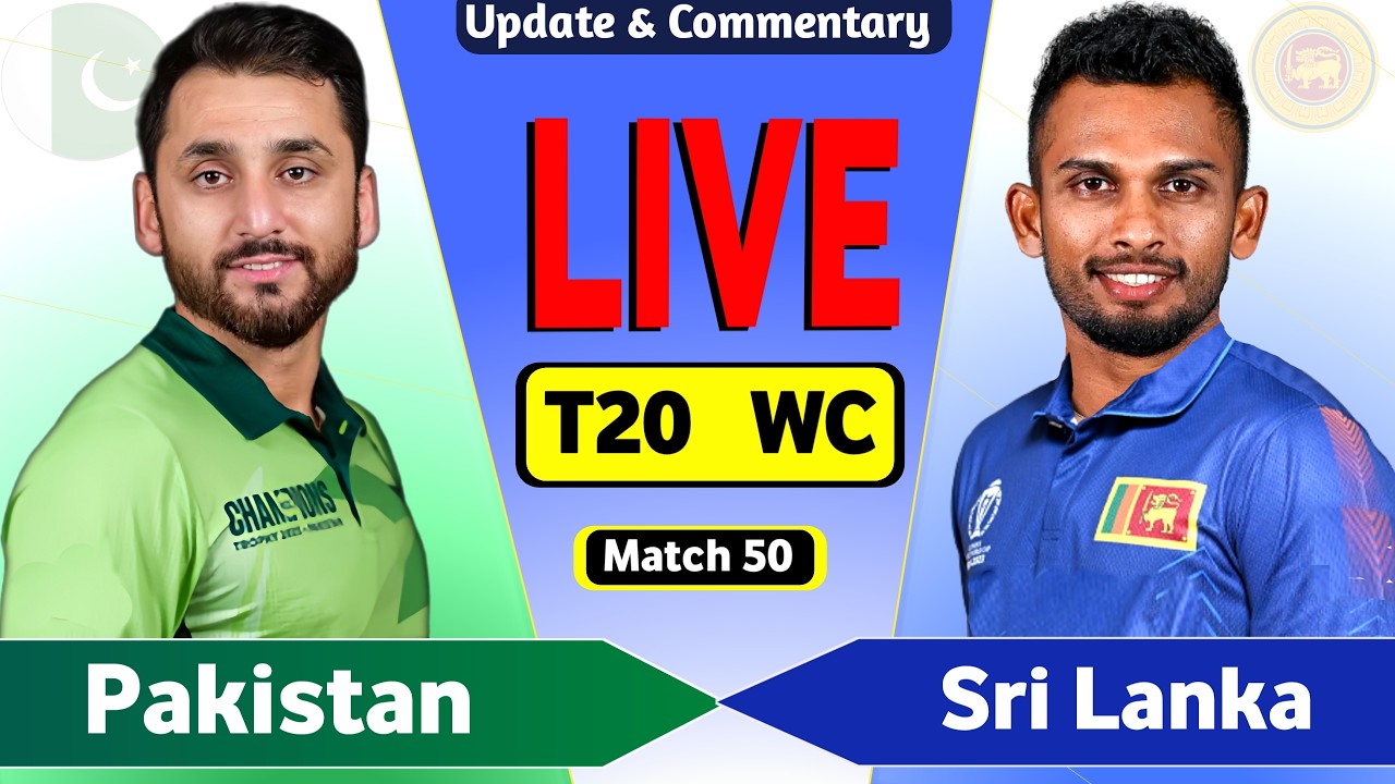 PAK vs SL 50th T20 Match, Live Cricket Match Today | Pakistan vs Sri Lanka Live Cricket Score