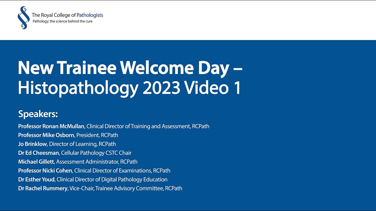 New Trainee Welcome Day 2023 - Histopathology