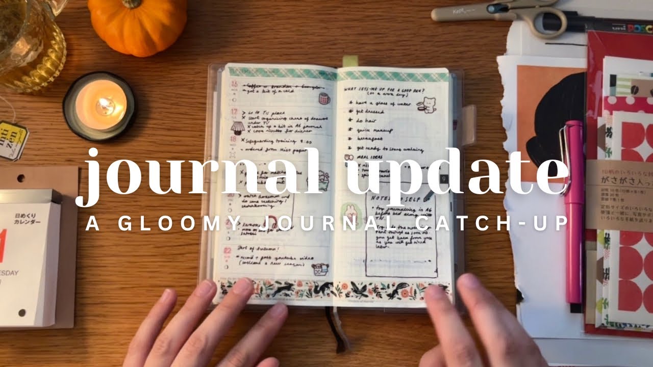 journal chat 004💬 happy autumn, illustrated journalling, hobonichi weeks update