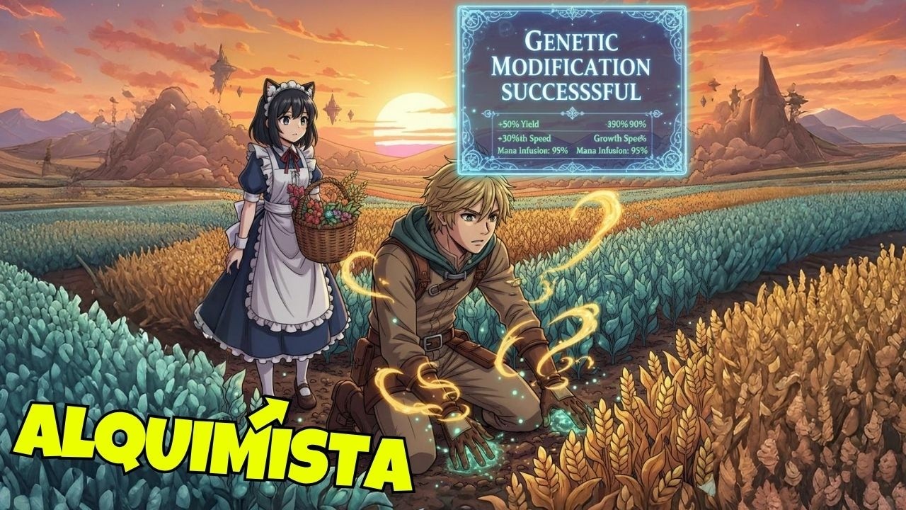 Alquimista Lendário Modifica DNA das COLHEITAS, Tudo Para Acabar Com a Fome!!! | Manhwa Recap |