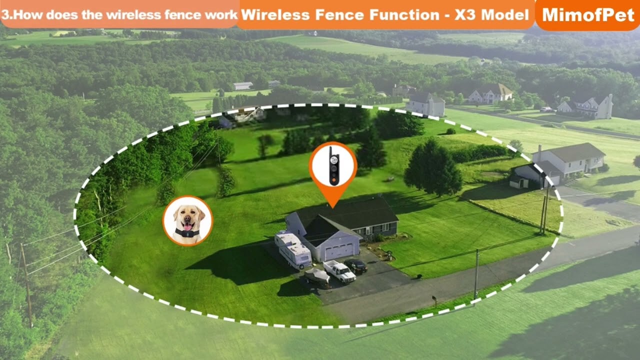 How to use Mimofpet wireless dog fence / dog training collar