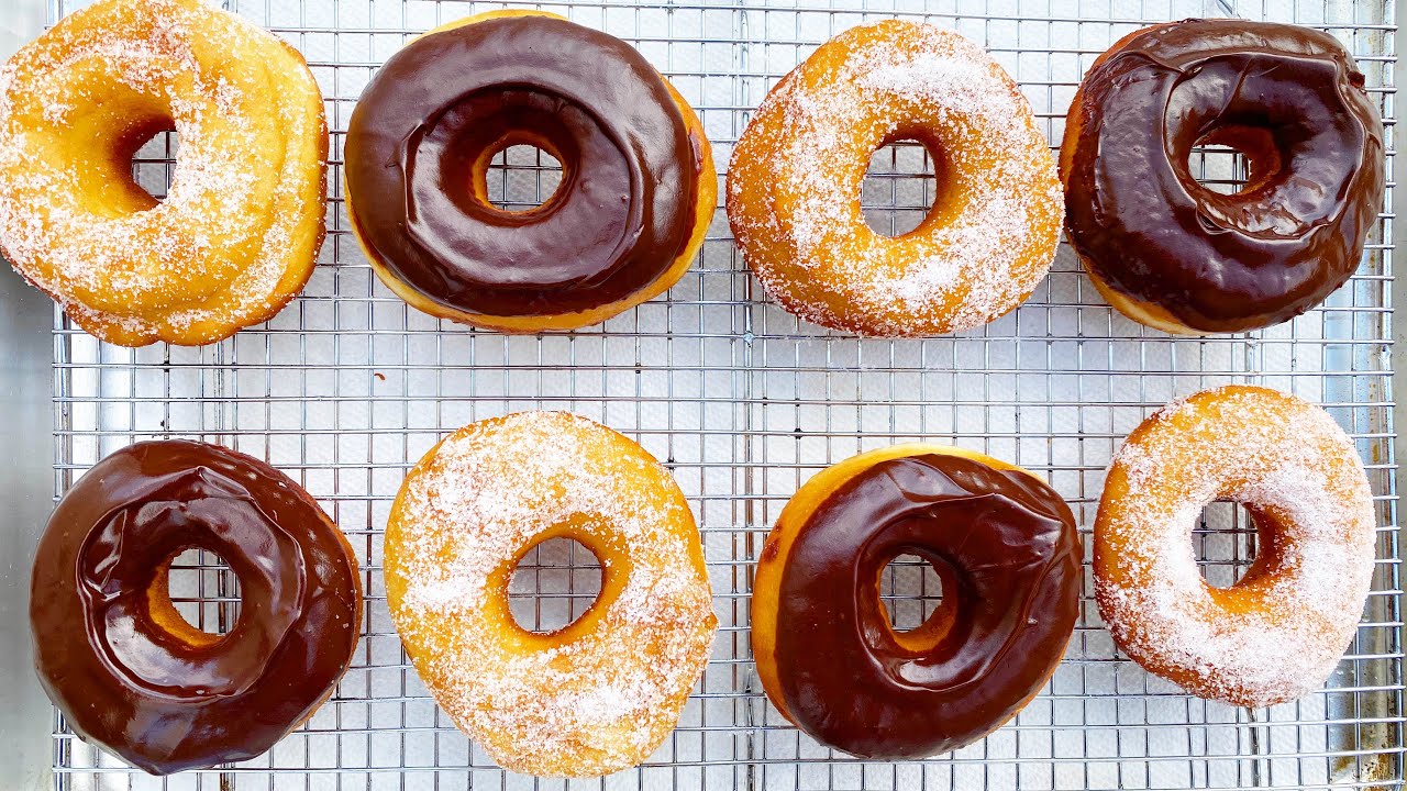 The BEST Doughnuts (Sugar Coated and Chocolate Glazed)