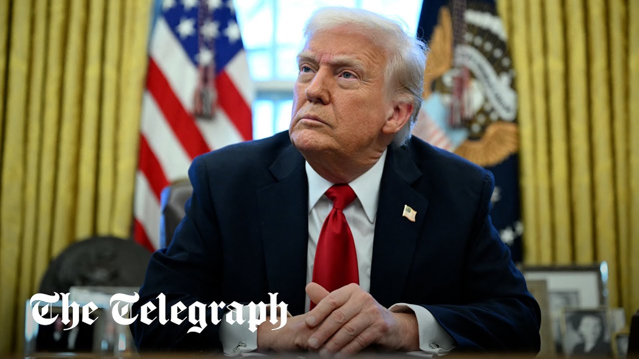 Полный текст: Трамп принимает участие в церемонии подписания в Овальном кабинете.