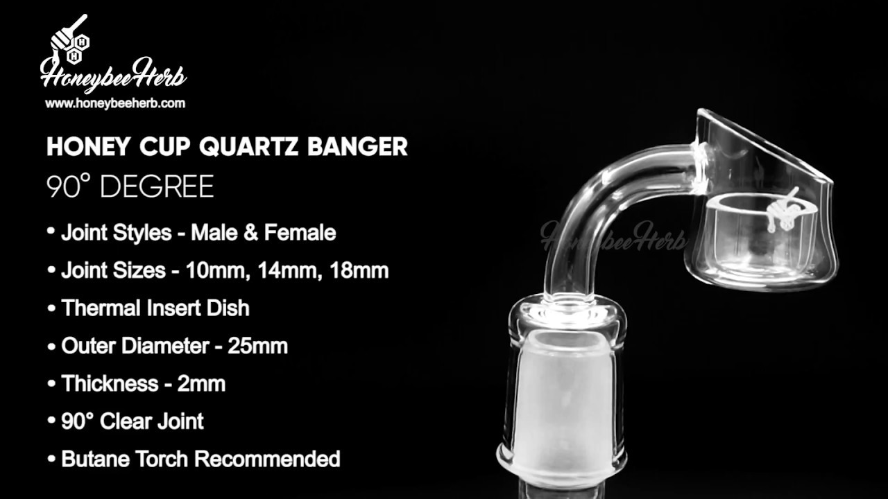 Honey Cup Quartz Banger - 90&deg; Degree