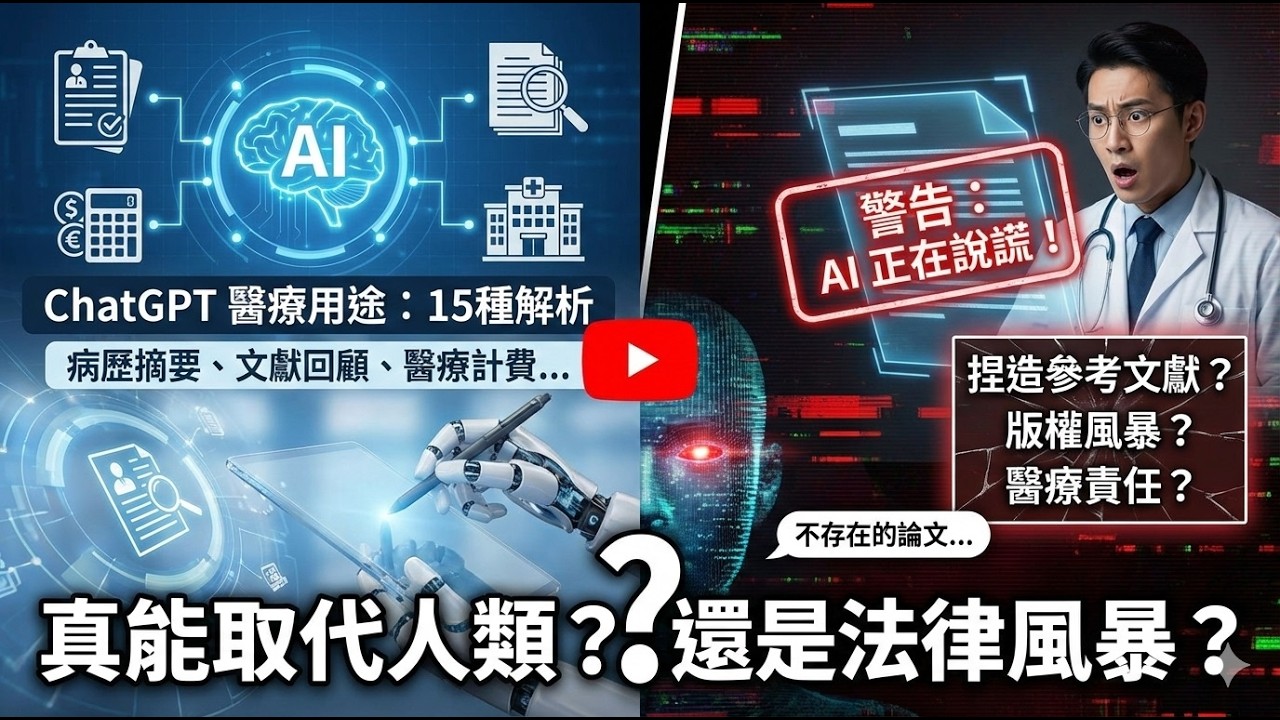 【高齡運動傷害課程】Ch13   寫病歷、審論文、做帳單？ChatGPT 在醫療界的 15 種用途全解析！但小心你的 AI 正在「說謊」