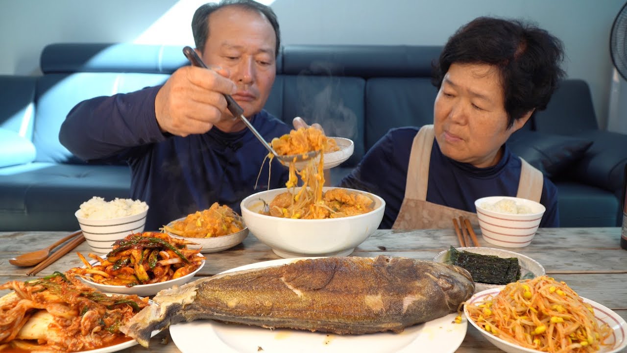 고소한 콩비지찌개, 임연수어 구이 정갈한 집밥(Bean curd dregs stew) 요리&먹방!! - Mukbang eating show