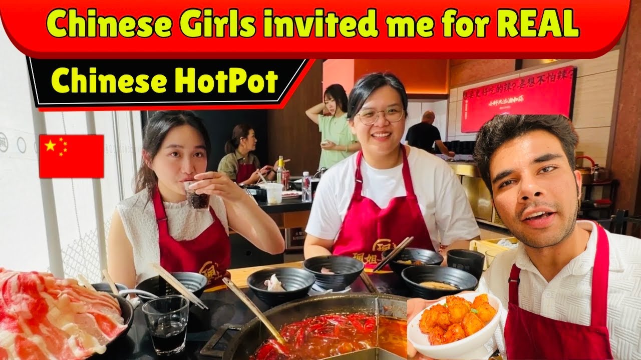 Chinese Girls invited me for REAL Chinese HOTPOT