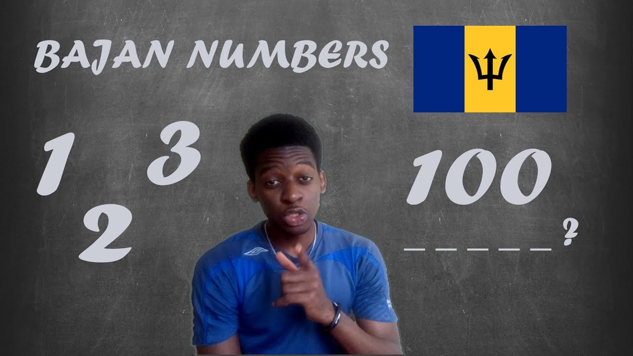 How to count with Bajan accent!