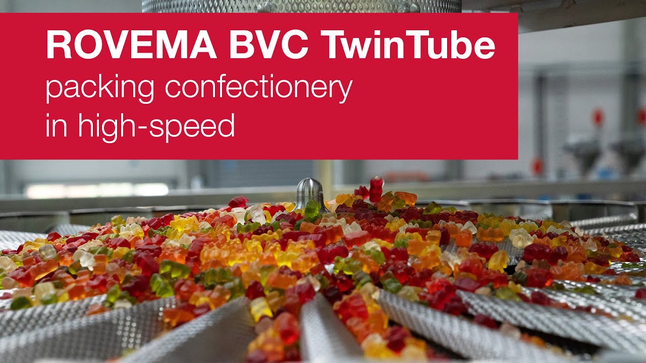 Form Fill and Seal Machine BVC 165 TwinTube for packing confectionery in high-speed | ROVEMA