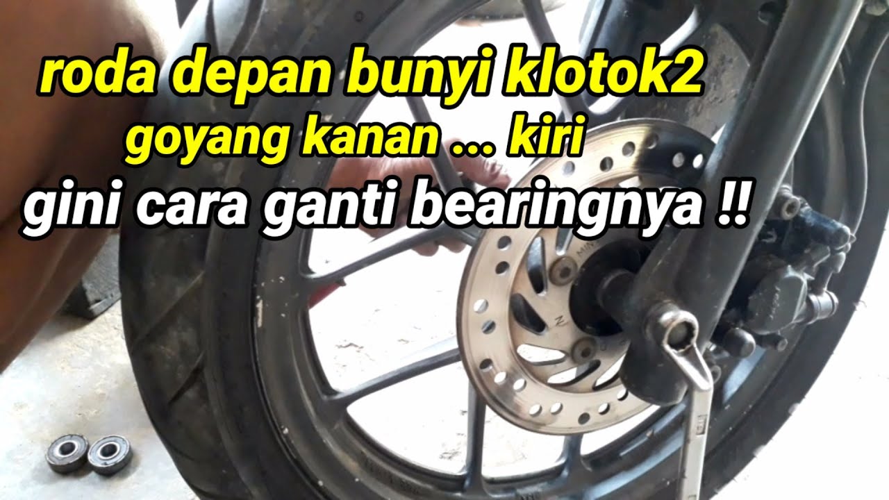 cara benar ganti bearing roda depan motor vario // matic,  HSN chanel