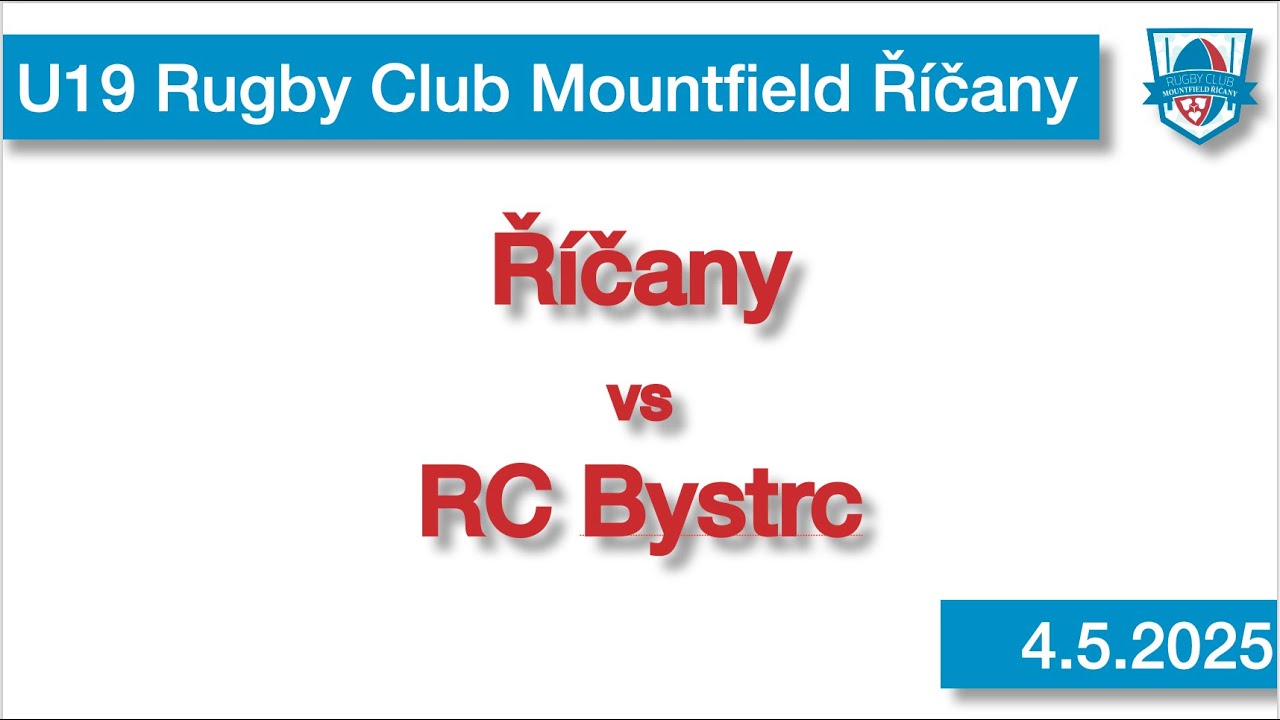 U19 RCM Říčany vs Bystrc 4 5 2025