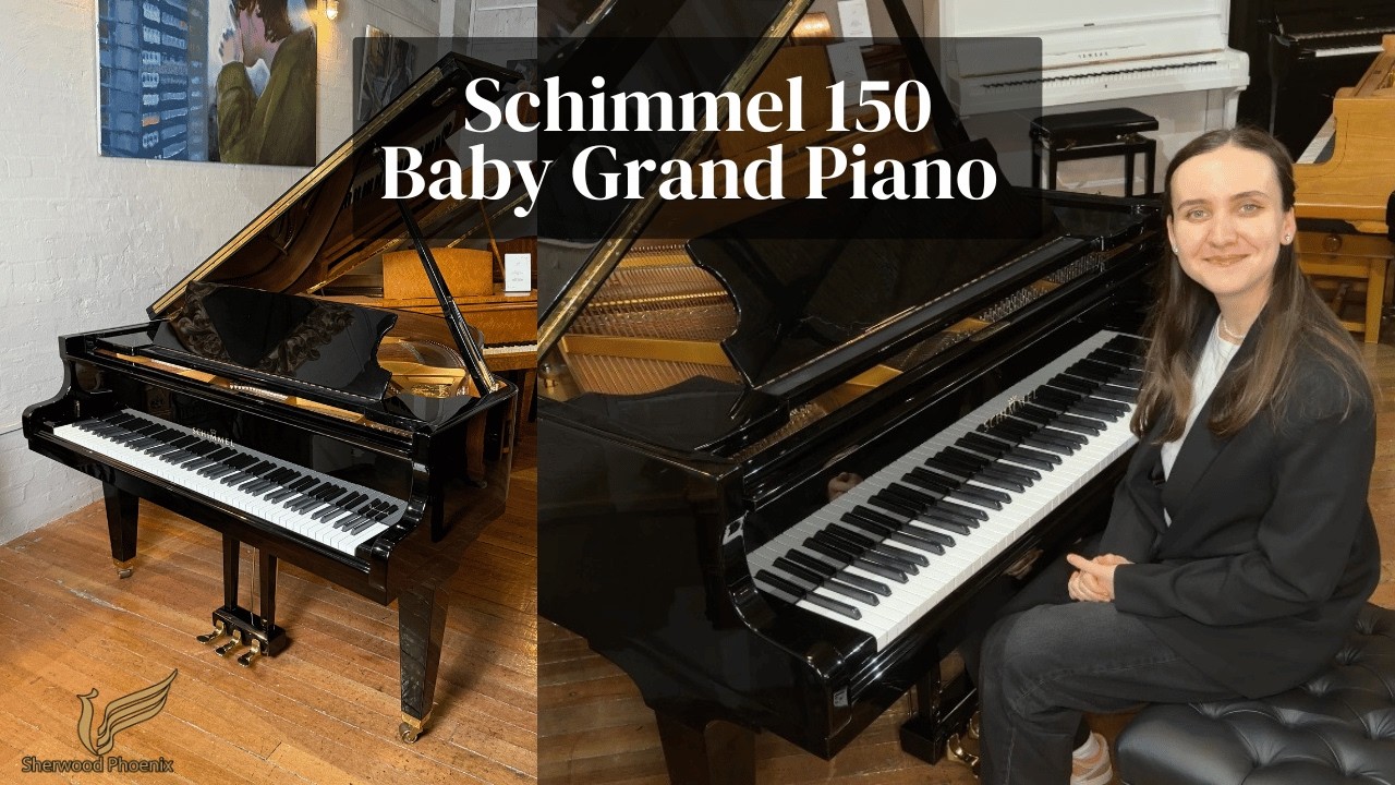 Schimmel 150 Baby Grand Piano Black Polyester | Review & Demo | Sherwood Phoenix Pianos