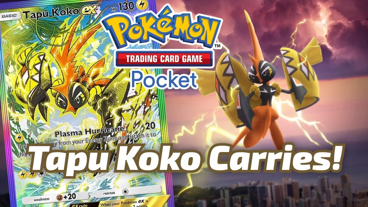 Tapu Koko EX Carries Games! | Pokémon TCG Pocket Deck Highlight