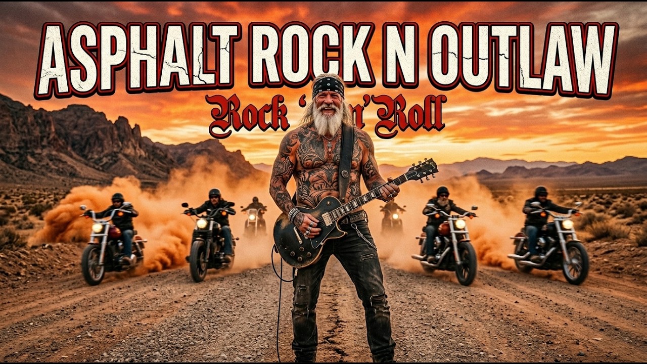 Asphalt Rock n Outlaw 🔥 Dirty Biker Rock 🎸 Rebel Road Stories