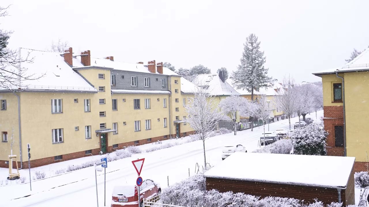 ❄️Cozy Winter Window with Falling Snow ❄️ | Ambient Background Tv, sleep