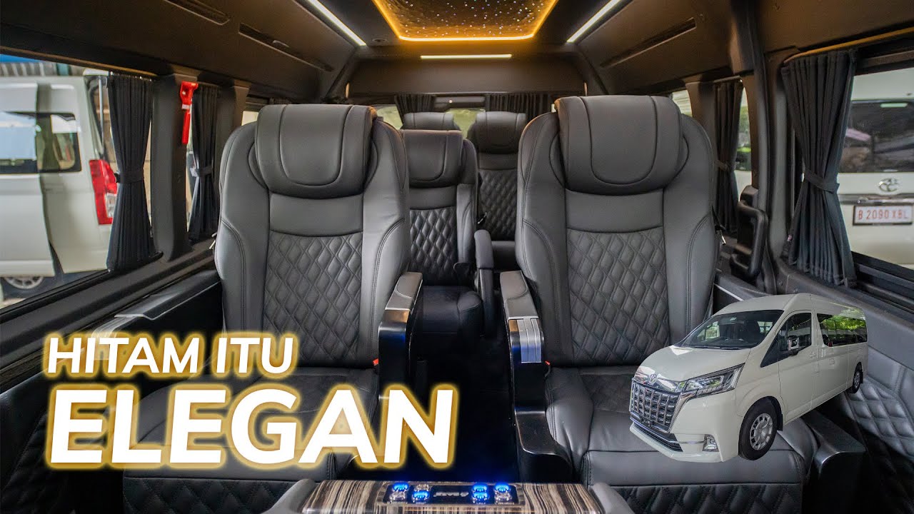EKSKLUSIVITAS INTERIOR MOBIL DALAM GELAP | MODIFIKASI TOYOTA HIACE