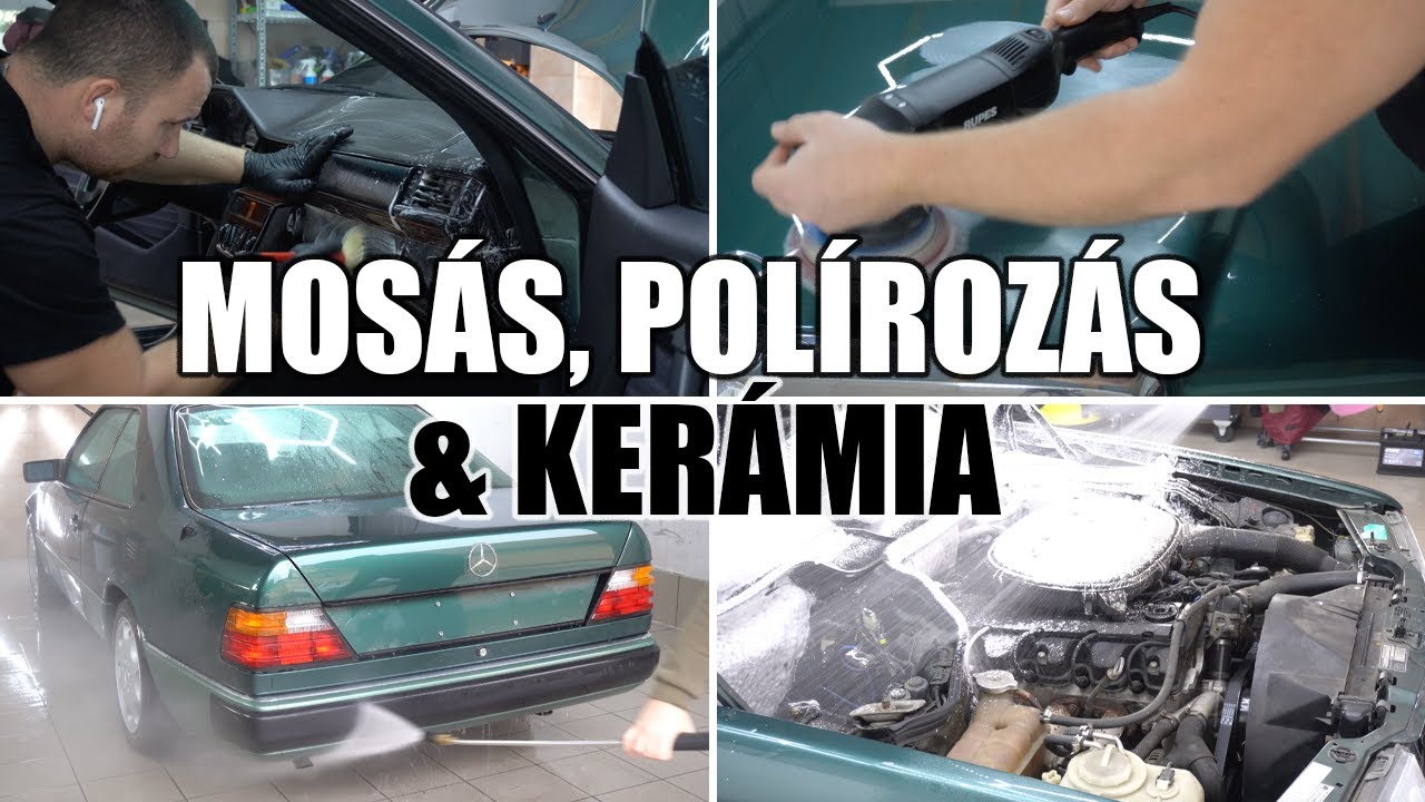 MERCEDES W124 COUPE | MOSÁS, POLÍROZÁS & KERÁMIA | SCC DETAILING | #szegezdiszabolcs #cardetailing